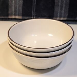 3 Royal Doulton Ting Round Soup Cereal Bowls Lambethware 1012 Vintage 1974 6.5"